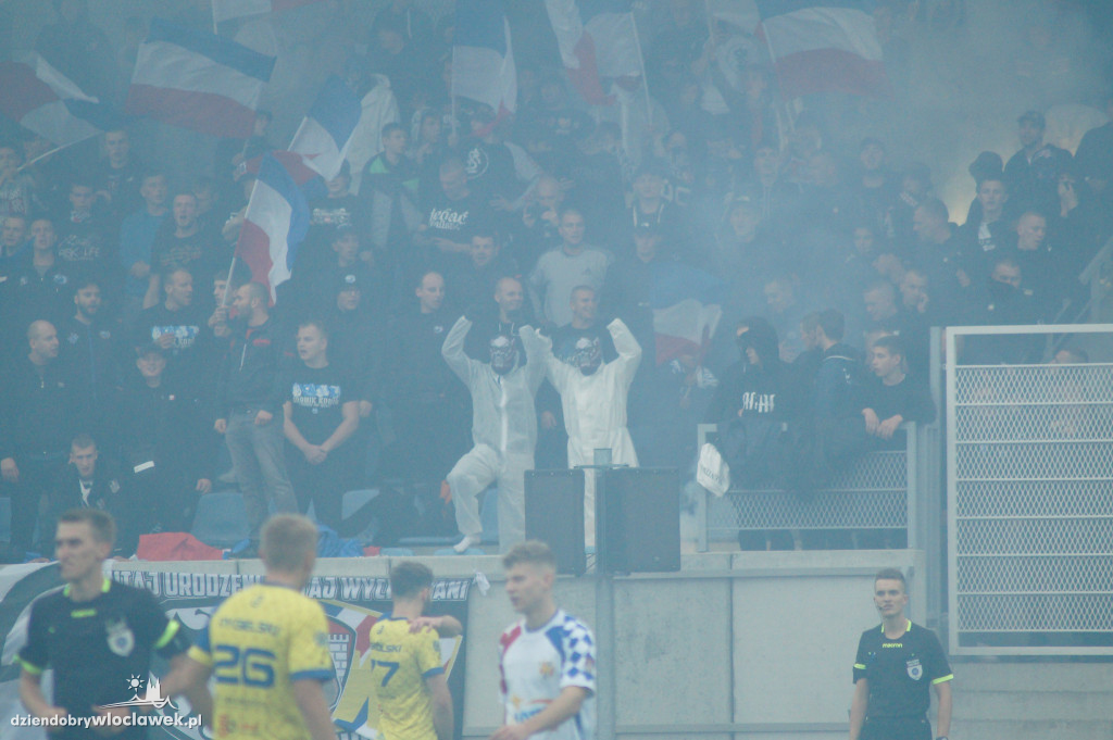 Kibice na meczu Włocłavia vs Elana