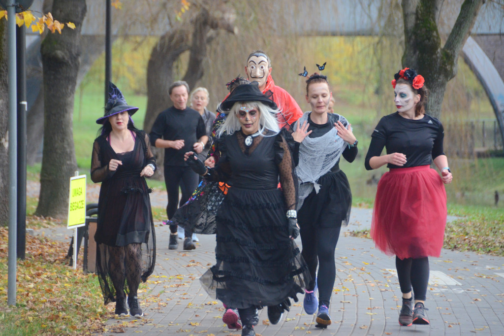Halloweenowy parkrun w Parku na Słodowie