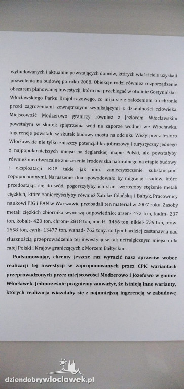 Nie chcą torów przez Modzerowo