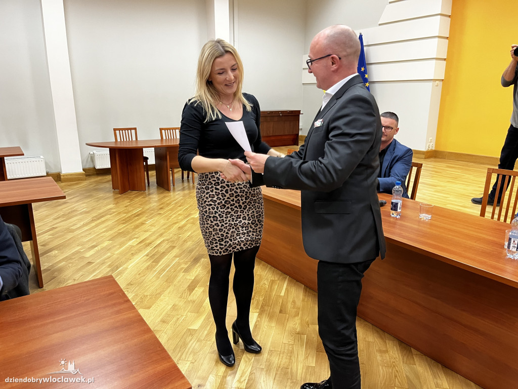 Wręczenie podziękowań za pomoc Ukrainie