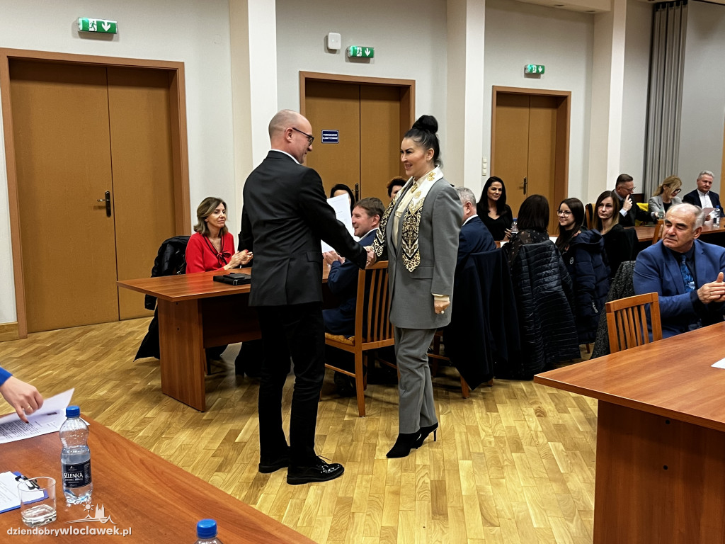Wręczenie podziękowań za pomoc Ukrainie