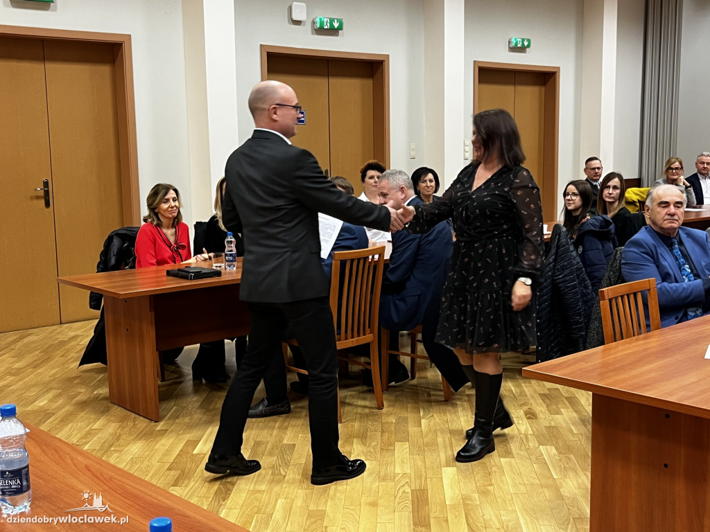 Wręczenie podziękowań za pomoc Ukrainie
