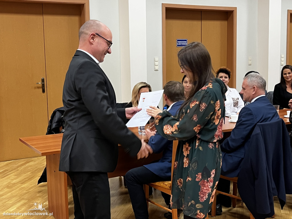 Wręczenie podziękowań za pomoc Ukrainie