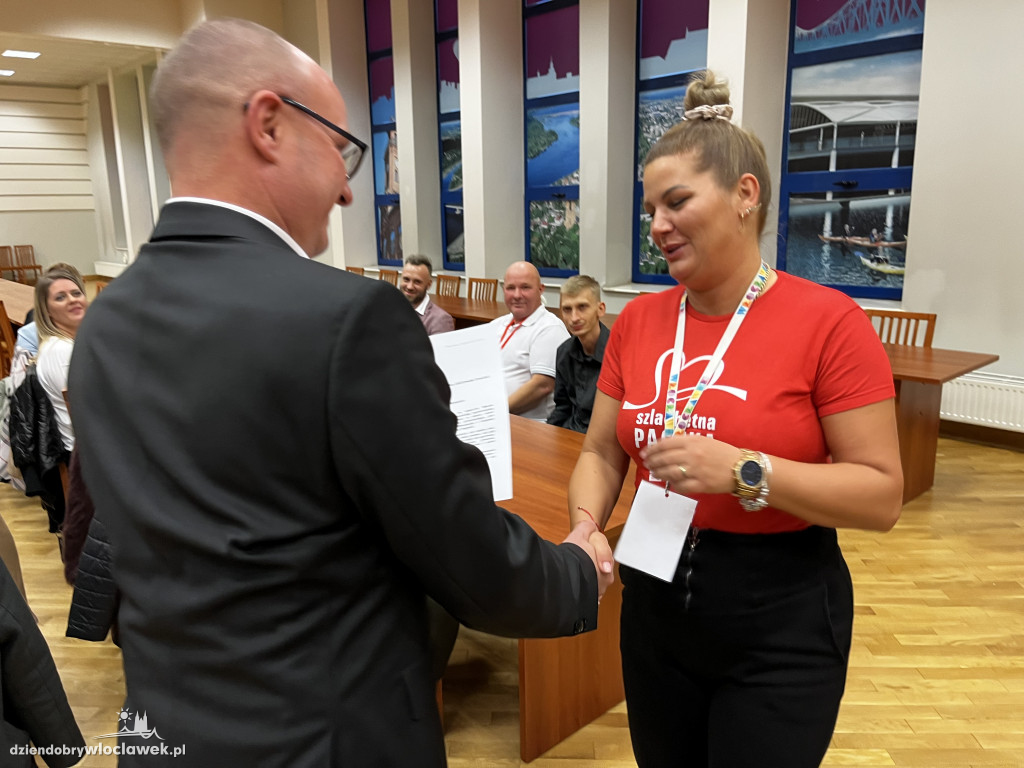 Wręczenie podziękowań za pomoc Ukrainie