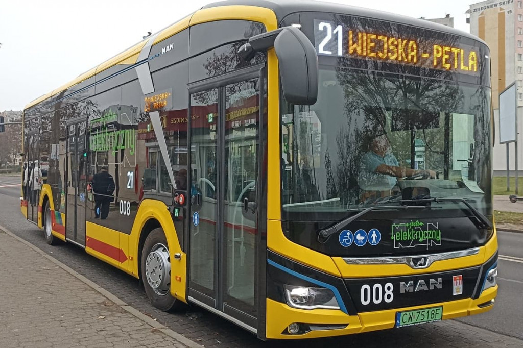 Nowe autobusy elektryczne we Włocławku