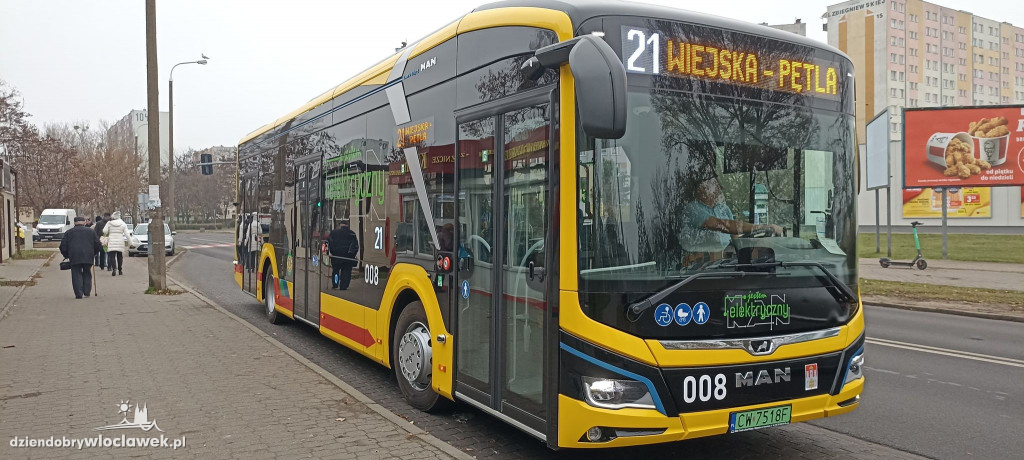 Nowe autobusy elektryczne we Włocławku