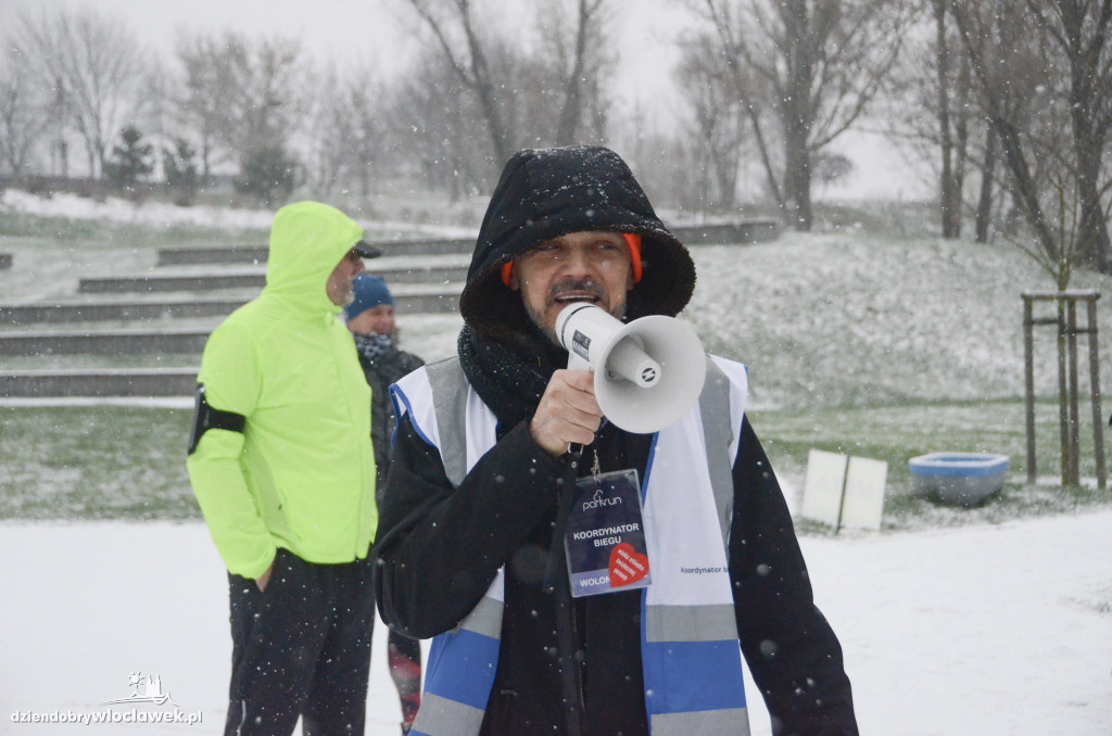 Śnieżny parkrun na Słodowie