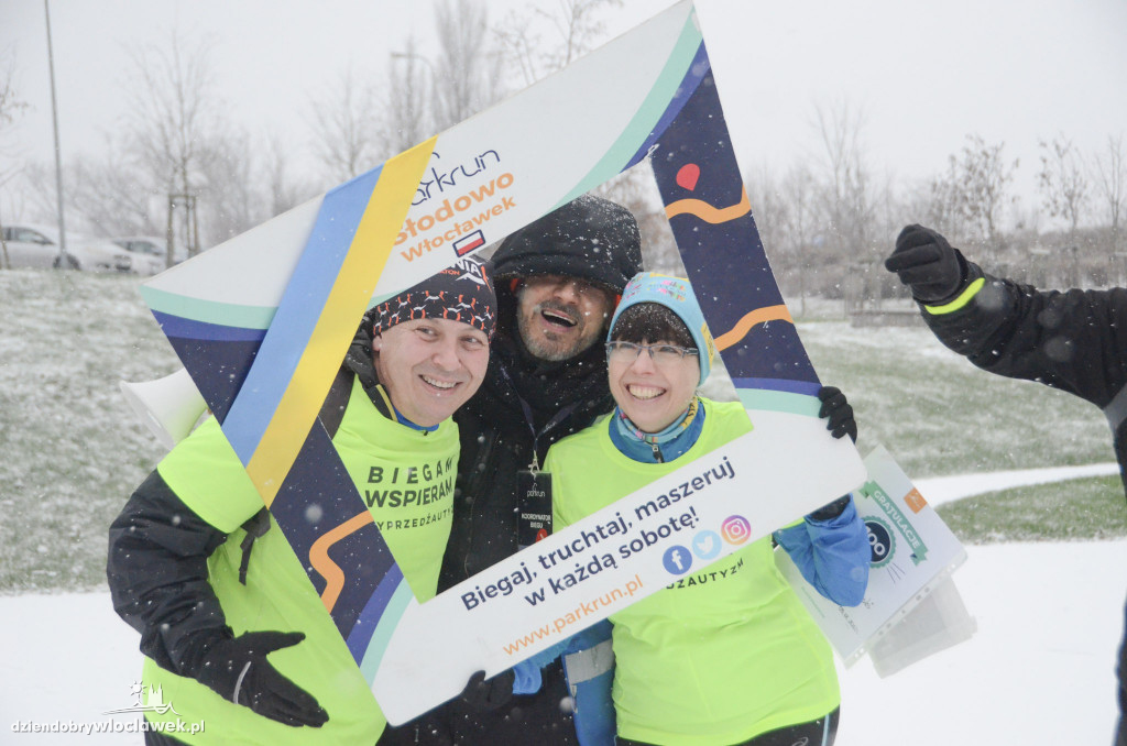 Śnieżny parkrun na Słodowie
