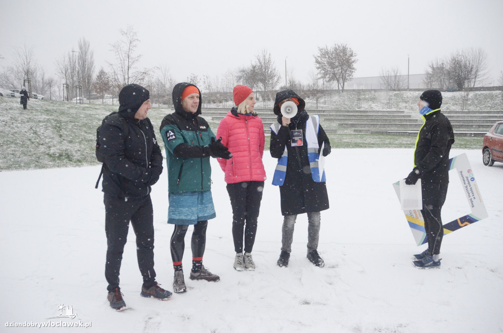 Śnieżny parkrun na Słodowie