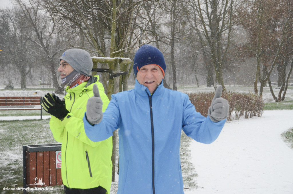 Śnieżny parkrun na Słodowie