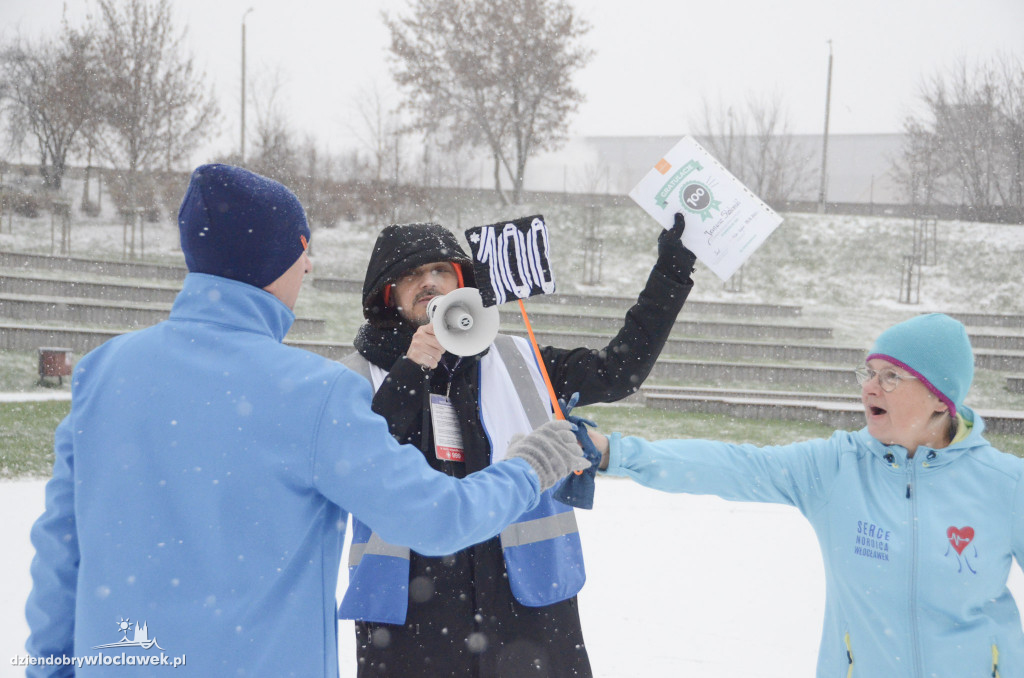 Śnieżny parkrun na Słodowie