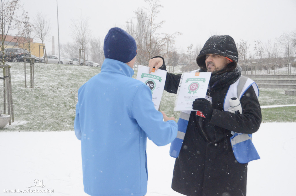 Śnieżny parkrun na Słodowie