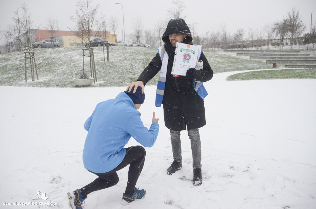 Śnieżny parkrun na Słodowie