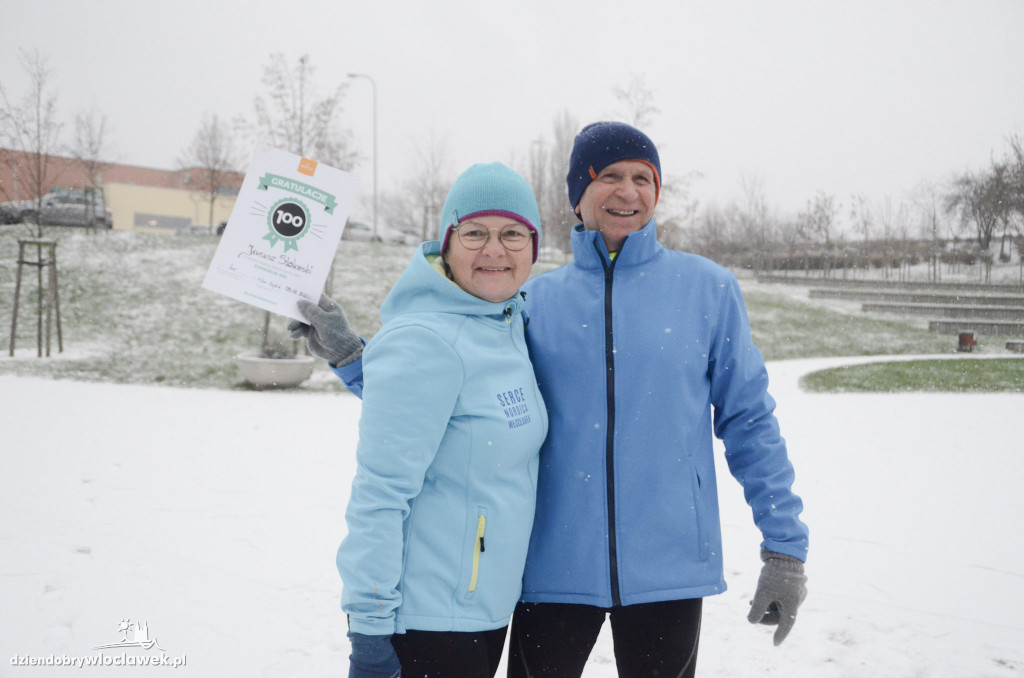 Śnieżny parkrun na Słodowie