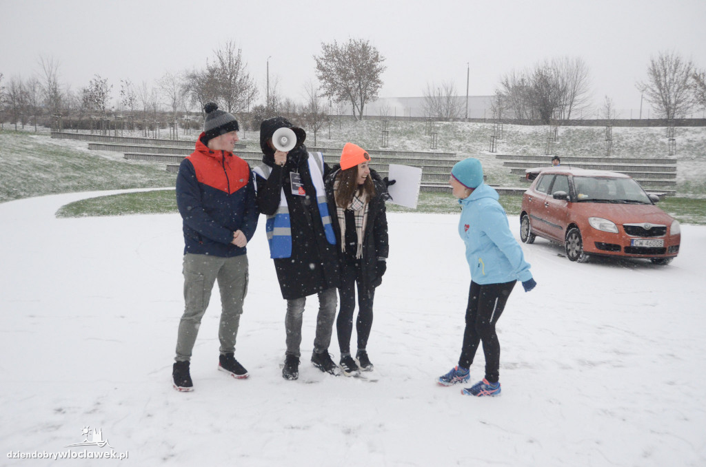 Śnieżny parkrun na Słodowie