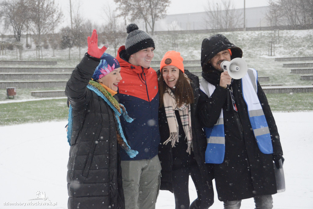 Śnieżny parkrun na Słodowie