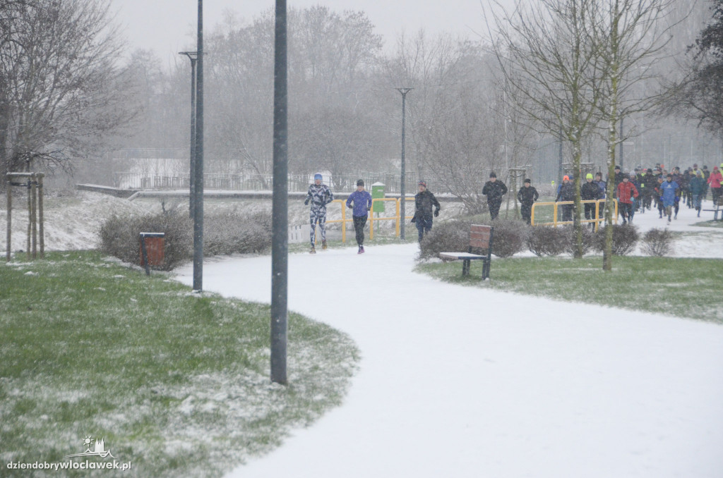 Śnieżny parkrun na Słodowie