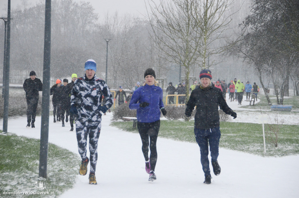 Śnieżny parkrun na Słodowie