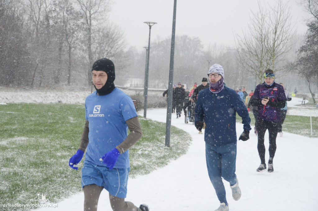 Śnieżny parkrun na Słodowie