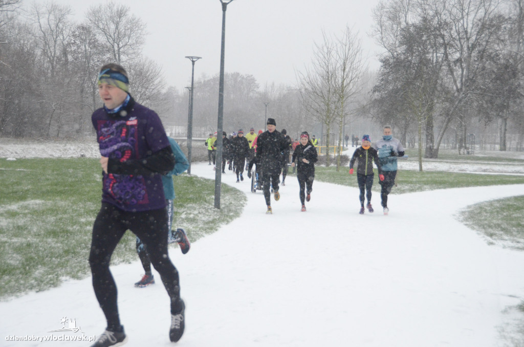 Śnieżny parkrun na Słodowie