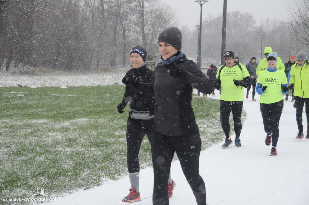 Śnieżny parkrun na Słodowie