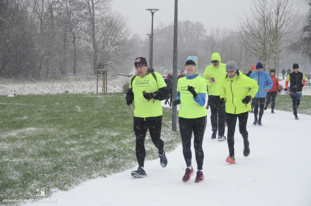 Śnieżny parkrun na Słodowie