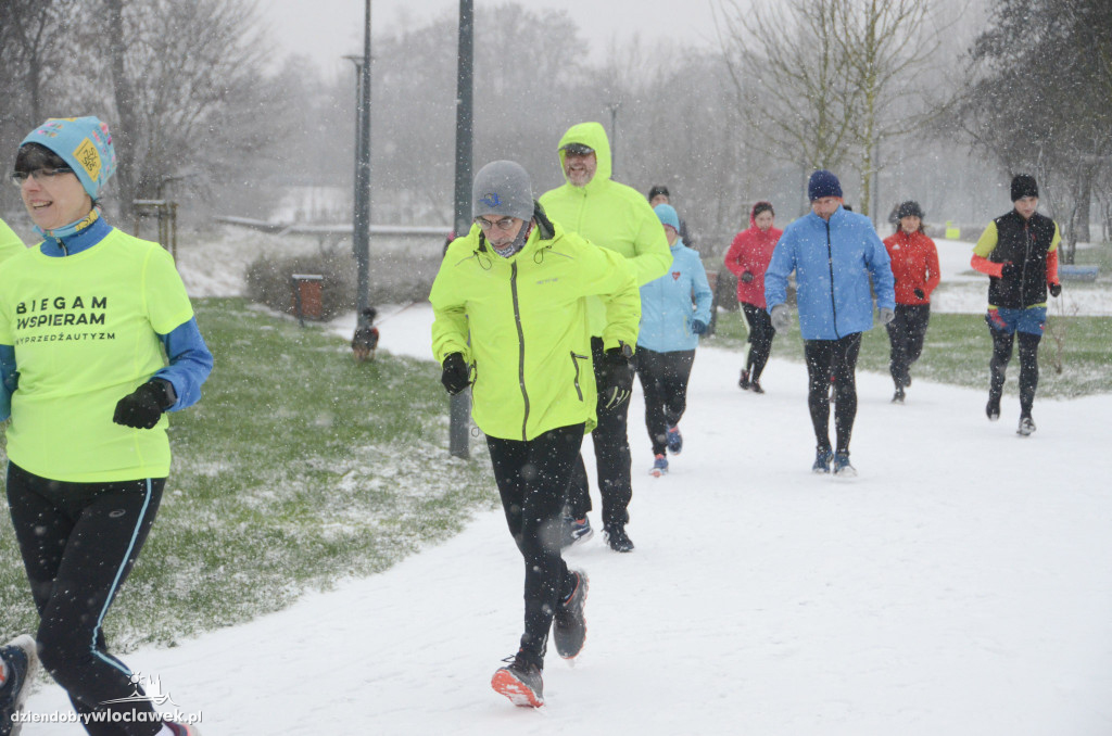 Śnieżny parkrun na Słodowie