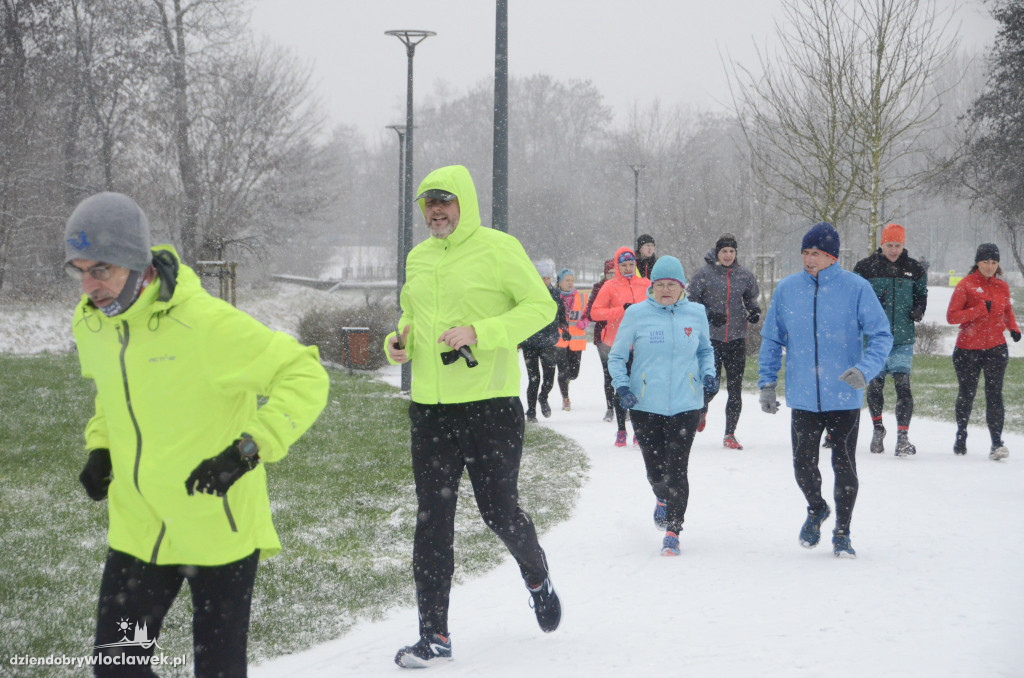 Śnieżny parkrun na Słodowie
