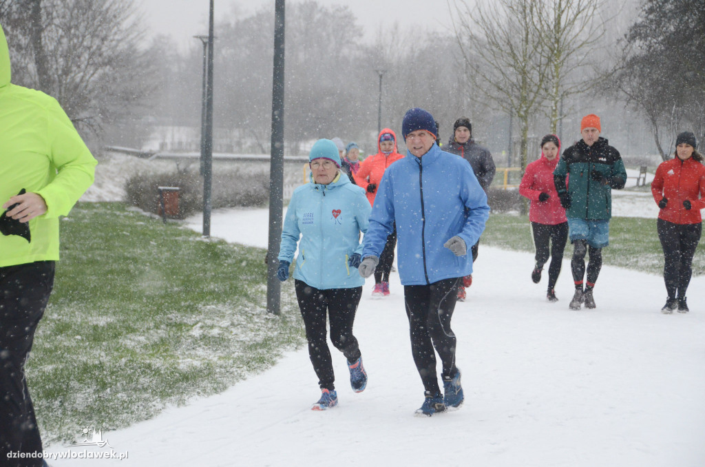 Śnieżny parkrun na Słodowie