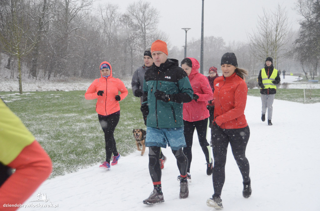 Śnieżny parkrun na Słodowie