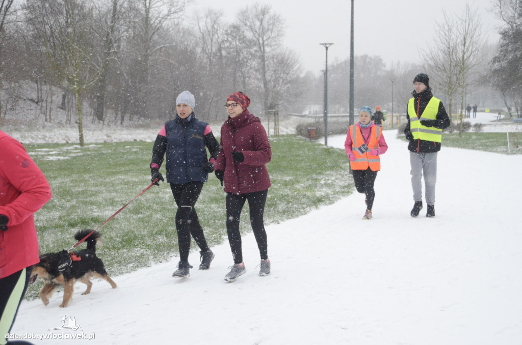 Śnieżny parkrun na Słodowie