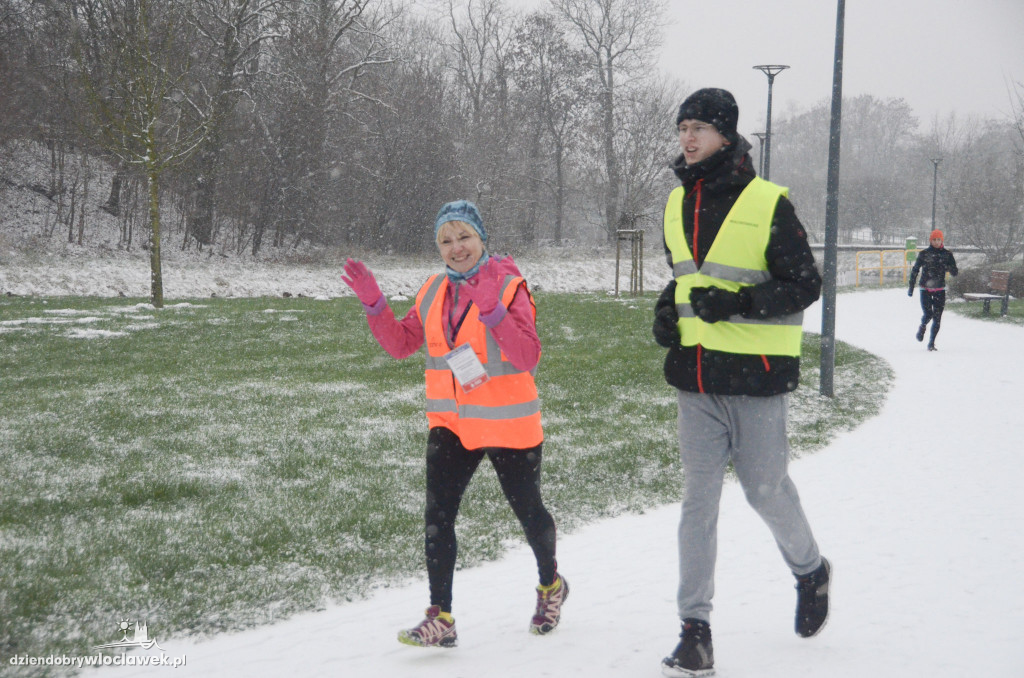 Śnieżny parkrun na Słodowie