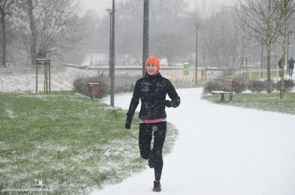 Śnieżny parkrun na Słodowie