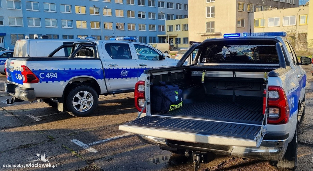 Dwa pickupy dla policji z Włocławka