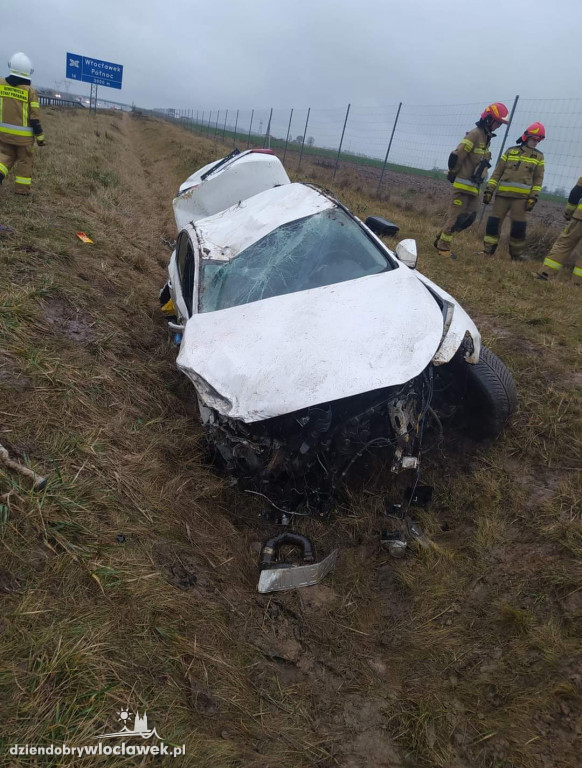 Wypadek na A1 pod Włocławkiem
