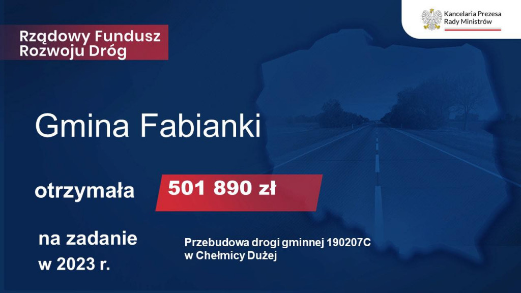 Dotacje na drogi przyznane