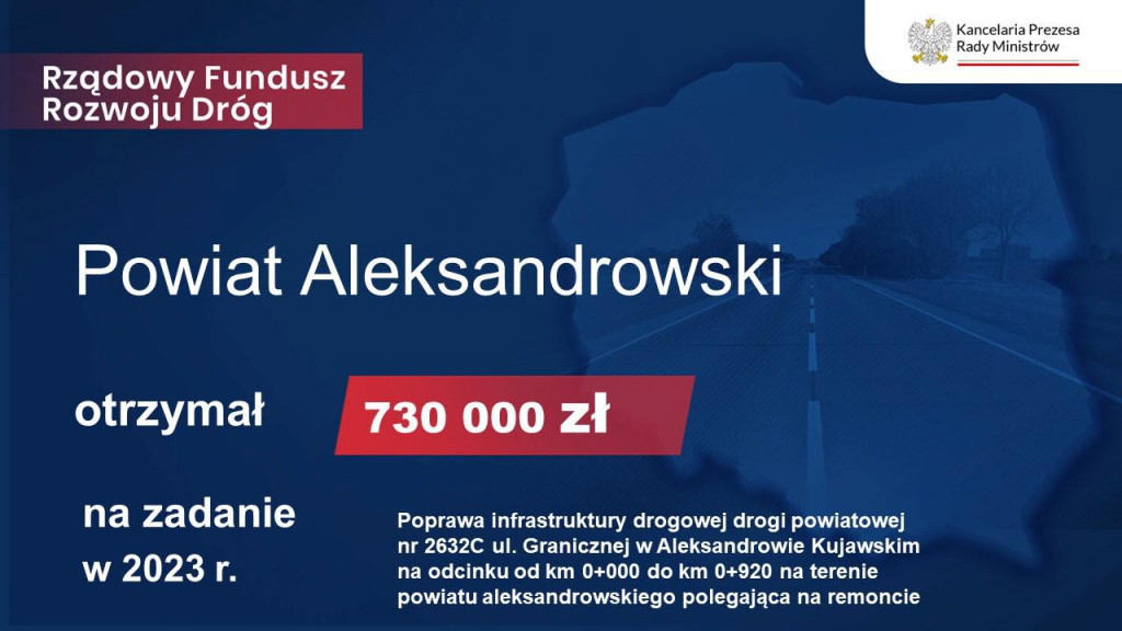 Dotacje na drogi przyznane