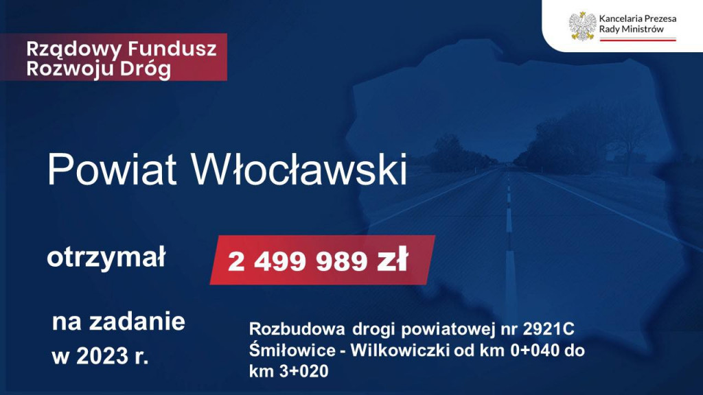 Dotacje na drogi przyznane