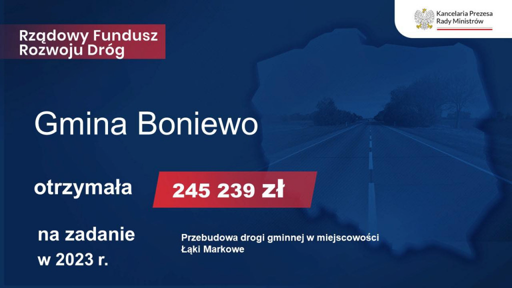 Dotacje na drogi przyznane
