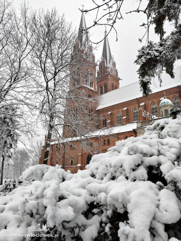 Zdjęcia zimowego Włocławka