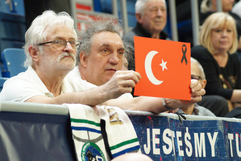 Kibice na meczu Anwil vs Gaziantep