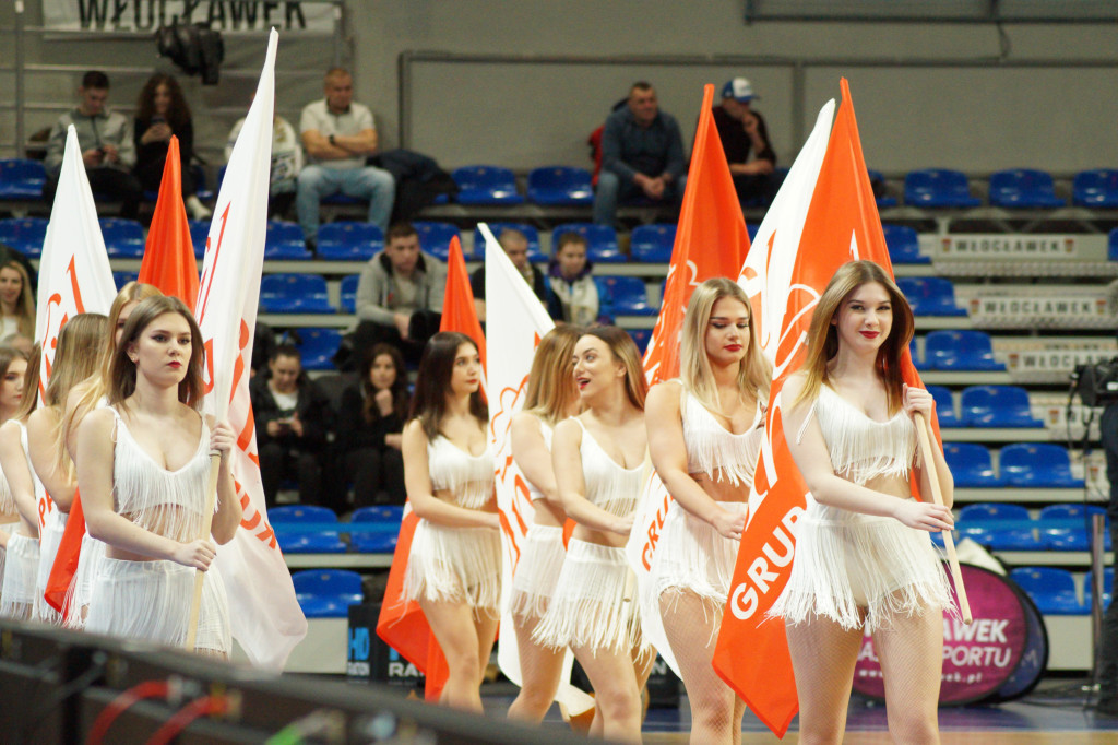 Cheerleaderki na meczu Anwil vs Gaziantep
