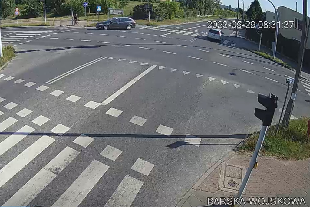 Miejskie kamery namierzyły sprawcę kolizji