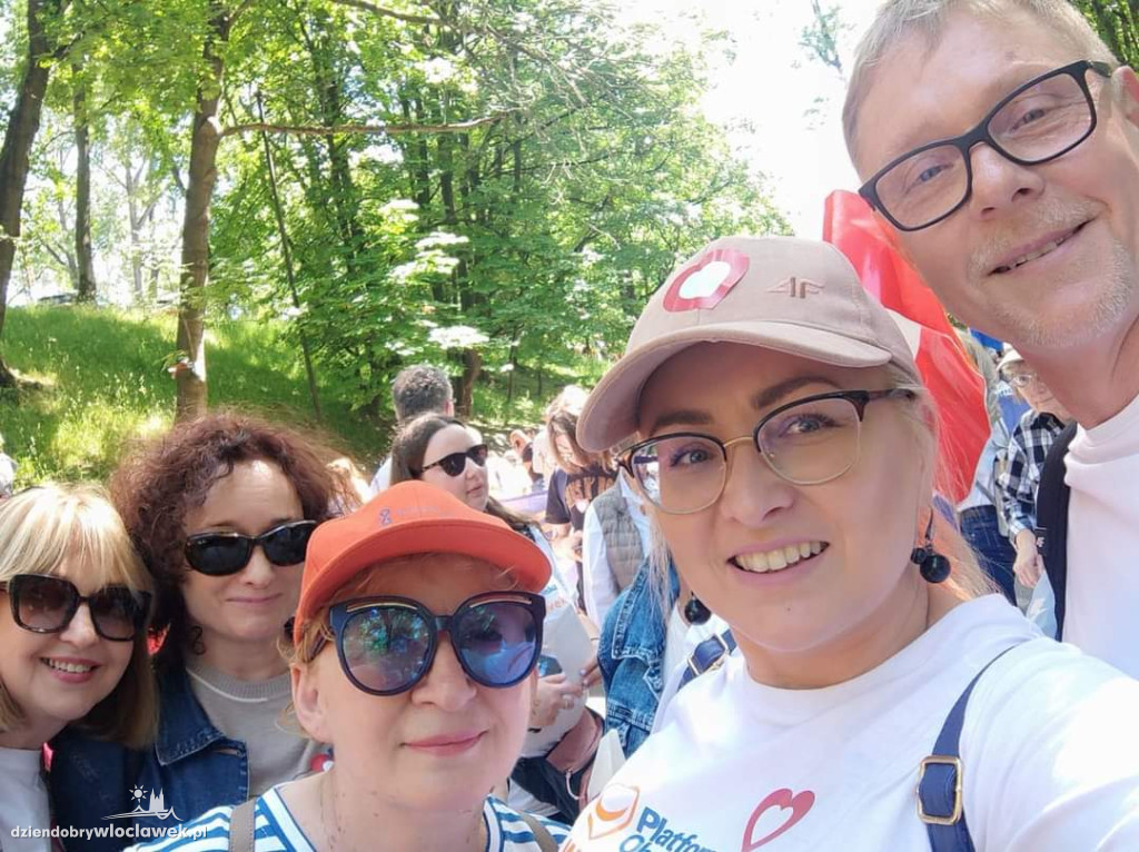 Włocławianie na marszu w Warszawie