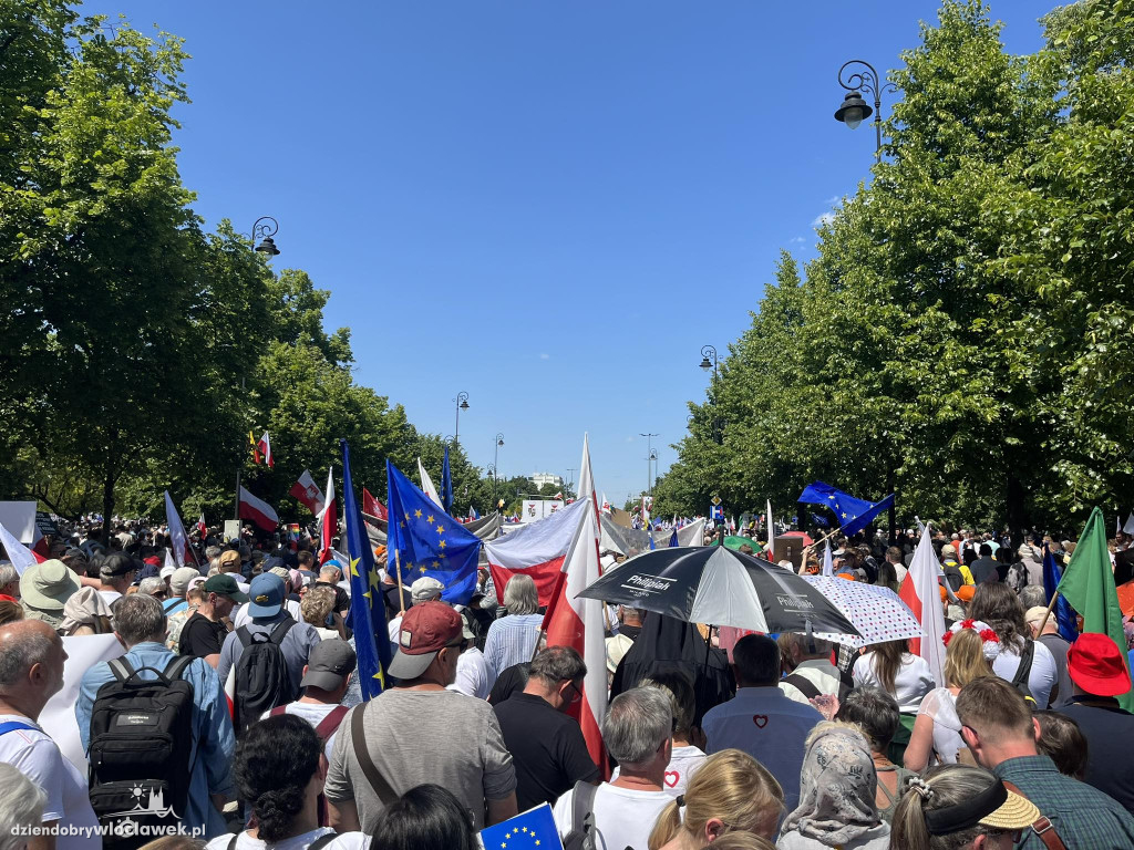 Włocławianie na marszu w Warszawie