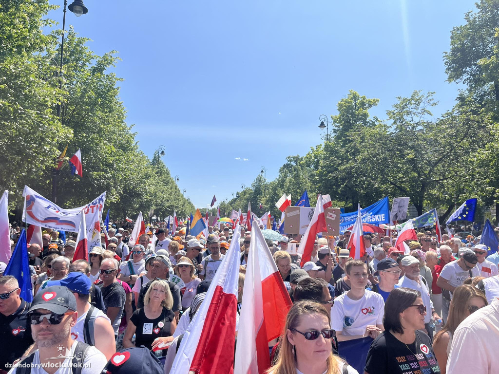 Włocławianie na marszu w Warszawie