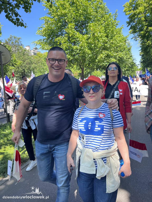 Włocławianie na marszu w Warszawie