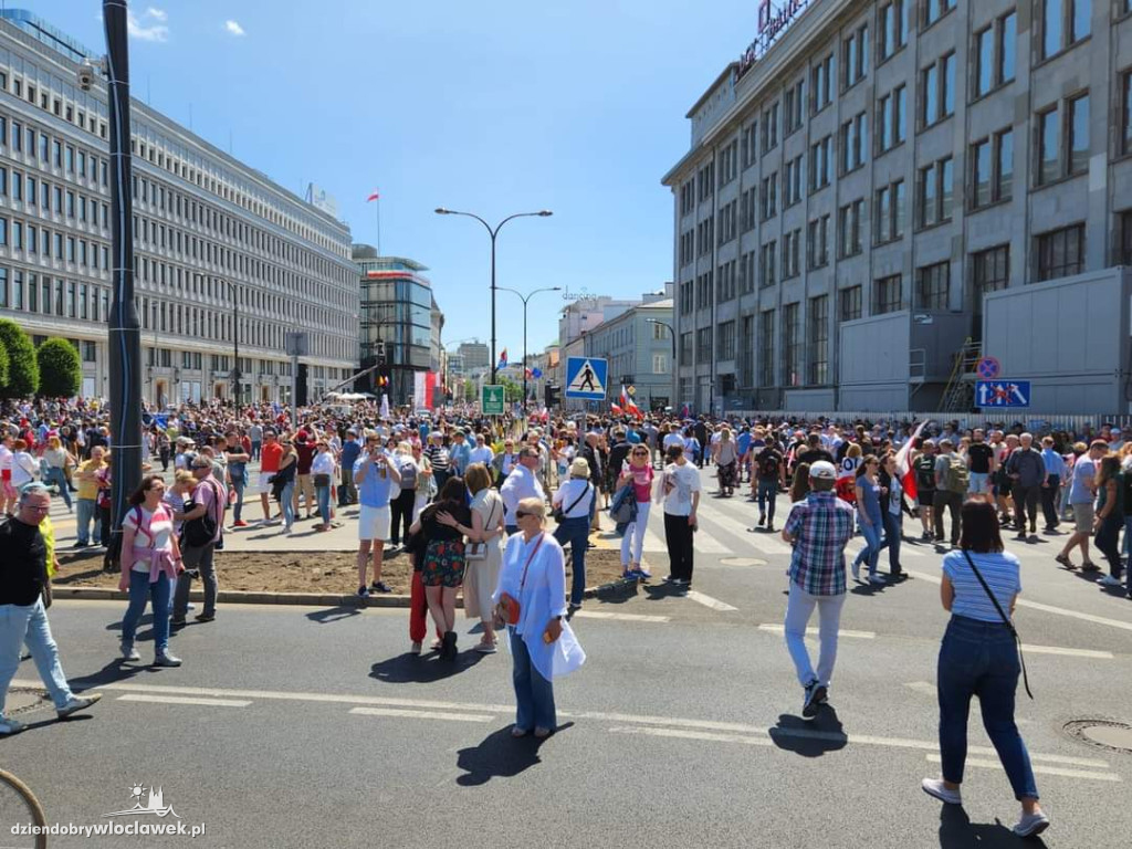 Włocławianie na marszu w Warszawie