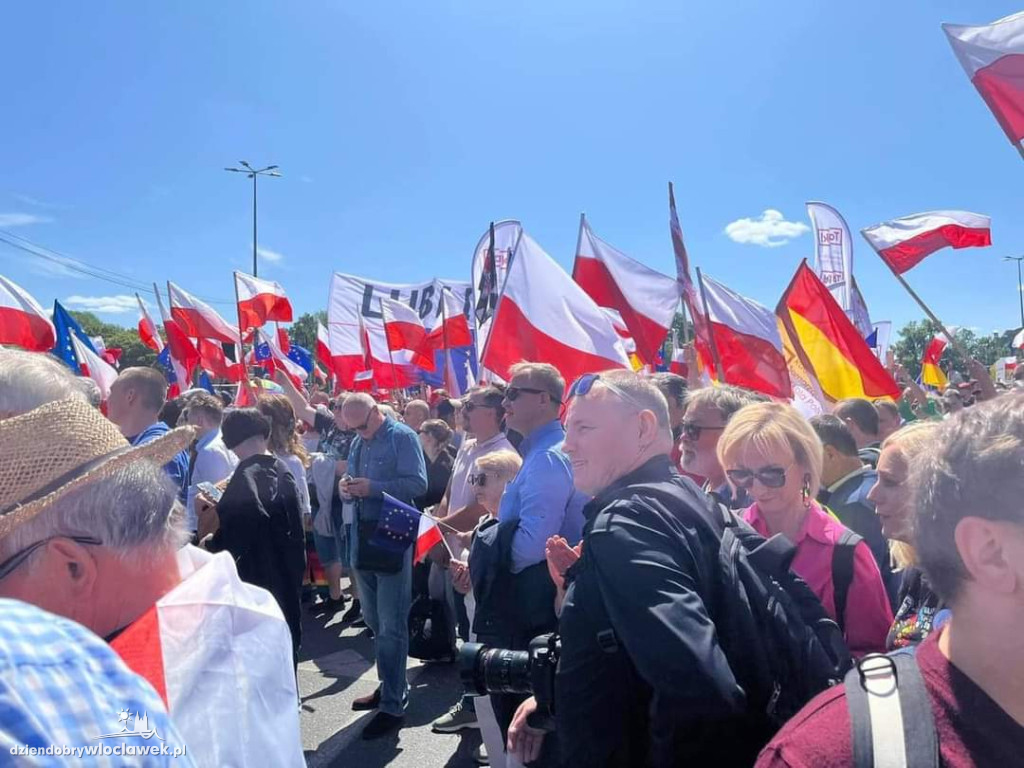 Włocławianie na marszu w Warszawie