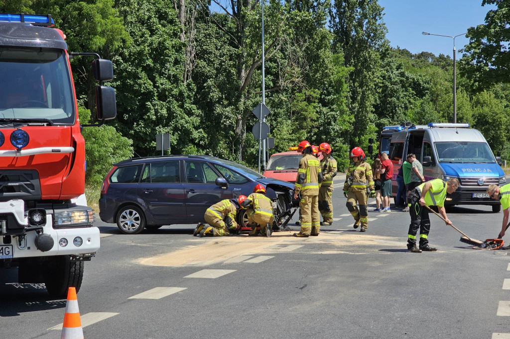 Wypadek na ulicy Grodzkiej we Włocławku